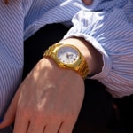 Festina Swiss Rivé Date 35mm Goldig / Weiss - F20058/1