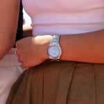 Festina Swiss Rivé Date 35mm Silbrig / Hellblau - F20052/5