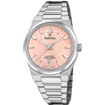 Festina Swiss Rivé Date 35mm Argenté / Rose