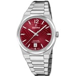 Festina Swiss Rivé Date 35mm Argenté / Rouge