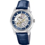 Festina Swiss Rivé Skeleton Silbrig / Blau - F20095/2