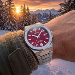 Festina Swiss Vallée Date Silbrig / Rot - F22000/5