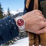 Festina Swiss Vallée Date Silbrig / Rot - F22000/5