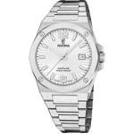 Festina Swiss Vallée Date Silbrig / Weiss