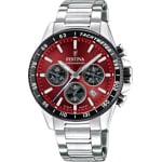 Festina Timeless Chrono Silbrig / Rot