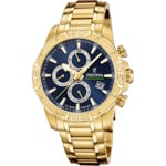 Festina Timeless Chronograph Golden / Blue 45mm