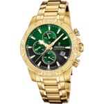 Festina Timeless Chronograph Golden / Green 45mm