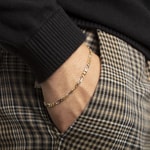 Figaroarmband 750/18 K Bicolor 3.6mm - 1571.10196/1900