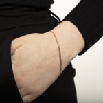 Figaro Bracelet 750/18 K Yellow Gold 2.3mm - 1171.03958/1900