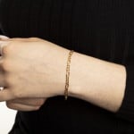 Figaroarmband 750/18 K Gelbgold 3.6mm - 1171.10196/1900