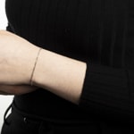 Bracelet figaro or gris 750/18 ct 1.8mm - 1271.03973/1900