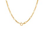 Figaro Chain 5+1 750/18 K Yellow Gold 2.8mm - 1143.03080