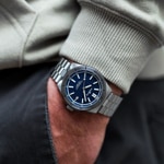 Fortis Marinemaster M-40 Ocean Blue Block Bracelet - F8120029