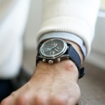 Fortis Stratoliner S-41 Gravity Black Hybrid Strap - F2340018