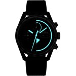 Fortis Stratoliner S-41 Gravity Black Hybrid Strap - F2340018