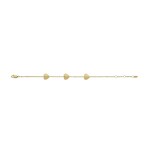 Fossil Chain Bracelet Harlow Linear Texture Heart Gold - JF04653710
