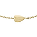 Fossil Chain Bracelet Harlow Linear Texture Heart Gold - JF04653710
