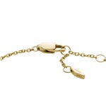 Fossil Chain Bracelet Harlow Linear Texture Heart Gold - JF04653710