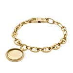 Fossil Bracelet Heritage Legacy Charm Doré - JF04801710