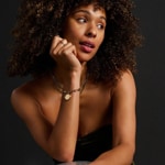 Fossil Bracelet Heritage Legacy Charm Doré - JF04801710