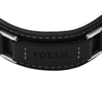 Fossil Armband Machine Edelstahl Leder gepolstert schwarz - JF04950040