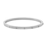 Fossil Armreif Sadie Shine Bright Silbrig