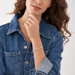 Fossil Bracelet Jonc Sadie Shine Bright Argenté - JF04420040