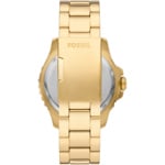 Fossil Blue Dual Time Goldig / Schwarz 46mm - FS5990