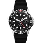 Fossil Blue Dual Time Silver / Black 46mm