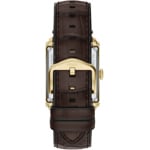 Fossil Carraway automatique en cuir brun / doré 30mm - ME3281