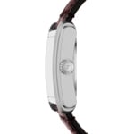 Fossil Carraway automatique en cuir brun / argenté & bleu 30mm - ME3273