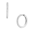 Fossil Hoop earrings Ellis All Stacked Up Silvery  - JA7234040