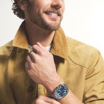 Fossil Crosby Date Silvery / Blue - FS6121