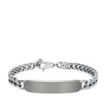 Fossil Ellis Armband aus Edelstahl mit ID-Plakette - JF04982998