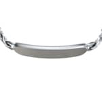 Fossil Ellis Armband aus Edelstahl mit ID-Plakette - JF04982998