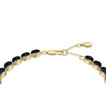 Fossil Ellis Armband Pave Glitz Messing Blau - JA7345710
