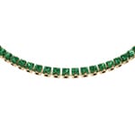 Fossil Ellis Armband Pave Glitz Messing Grün - JA7342710