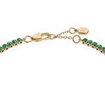 Fossil Ellis Armband Pave Glitz Messing Grün - JA7342710