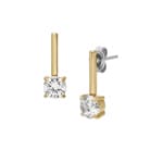 Fossil Ellis Hängeohrringe Shaky Glitz Edelstahl goldfarben - JF04897710