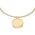 Fossil Ellis Kettenarmband aus Edelstahl goldfarben mit ID-Plakette - JF04979710