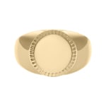 Fossil Ellis Siegelring aus goldfarbenem Edelstahl