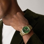 Fossil Everett Automatique Doré / Vert - ME3276