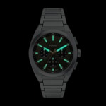 Fossil Everett Chronograph Silvery / Green 44mm - FS6183