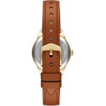 Fossil Gilmore Leather Brown / Gold & Silvery 28mm  - ES5423