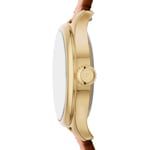 Fossil Gilmore Leather Brown / Gold & Silvery 28mm  - ES5423