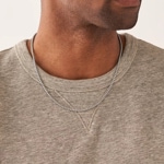 Fossil Halskette All Stacked Up Silbrig - JF04505040