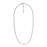 Fossil Halskette All Stacked Up Silbrig - JF04505040