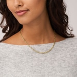 Fossil Necklace Heritage D-Link Brass - JA7209710