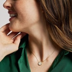 Fossil Necklace Mother-of-Pearl Anhänger Gold - JF04865710