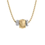 Fossil Harlow Collier Pendentif Rondelles Bicolore